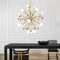 Bild in Galerie-Betrachter laden, Camela Gold And White Chandelier D 40"