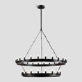 Load image into Gallery viewer, Caminoy Round 2-Tier Chandelier