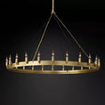 Load image into Gallery viewer, Caminoy Vintage Candelabra Round Chandelier