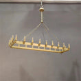 Load image into Gallery viewer, Caminoy Vintage Filament Rectangular Chandelier