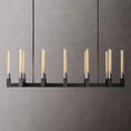 Load image into Gallery viewer, Cannely Glass Linear Chandelier 55"