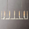 Load image into Gallery viewer, Cannely Glass Linear Chandelier 55"