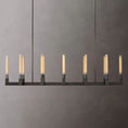 Load image into Gallery viewer, Cannely Glass Linear Chandelier 67"