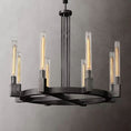 Load image into Gallery viewer, Cannely Glass Round Chandelier 36"