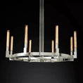 Load image into Gallery viewer, Cannely Glass Round Chandelier 48"