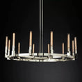 Load image into Gallery viewer, Cannely Glass Round Chandelier 60"