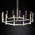 Load image into Gallery viewer, Cannely Glass Round Chandelier 60"