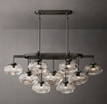 Load image into Gallery viewer, Caprice Clear Glass Linear Chandelier 54"