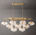 Load image into Gallery viewer, Caprice Clear Glass Linear Chandelier 54"