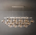 Load image into Gallery viewer, Caprice Clear Glass Linear Chandelier 72"
