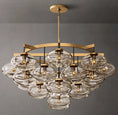 Load image into Gallery viewer, Caprice Clear Glass Round Chandelier 48"