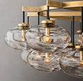 Load image into Gallery viewer, Caprice Clear Glass Round Chandelier 60"