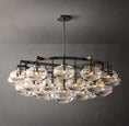 Load image into Gallery viewer, Caprice Clear Glass Round Chandelier 60"