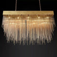 Load image into Gallery viewer, Cascade Rectangular Chandelier 54"