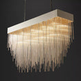 Load image into Gallery viewer, Cascade Rectangular Chandelier 54"