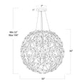 Load image into Gallery viewer, Cherishy 8 Lights Spherical Chandelier 30"