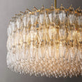 Load image into Gallery viewer, Chiala Clear Glass Round Chandelier 37"