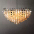 Load image into Gallery viewer, Chiala Clear Glass Square Chandelier 32"