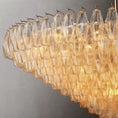 Load image into Gallery viewer, Chiala Clear Glass Tiered Round Chandelier 62"