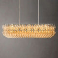 Load image into Gallery viewer, Chiala Glass Rectangular Chandelier 54"