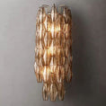 Load image into Gallery viewer, Chiala Smoke Glass Grand Wall Sconce