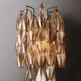 Load image into Gallery viewer, Chiala Smoke Glass Short Wall Sconce