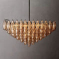 Load image into Gallery viewer, Chiala Smoke Glass Square Chandelier 32"