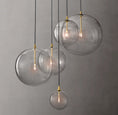 Load image into Gallery viewer, Clear Globe Mobile Cluster Chandelier 28"