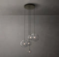Load image into Gallery viewer, Clear Globe Mobile Cluster Chandelier 28"