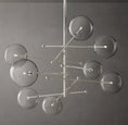 Load image into Gallery viewer, Clear Globe Mobile Eight-Arm Chandelier 79"