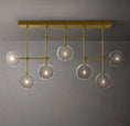 Load image into Gallery viewer, Clear Globe Mobile Linear Chandelier 60"