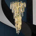Load image into Gallery viewer, Coin Type Modern Crystal Tree Branch Staircase Chandelier 95"