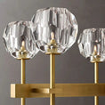 Load image into Gallery viewer, Crystal Ball Double Linear Chandelier 60"
