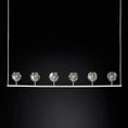 Load image into Gallery viewer, Crystal Ball Linear Chandelier 60"