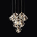 Load image into Gallery viewer, Crystal Ball Round Cluster Chandelier 14"