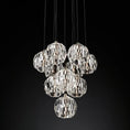 Load image into Gallery viewer, Crystal Ball Round Cluster Chandelier 14"