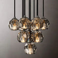 Load image into Gallery viewer, Crystal Ball Round Cluster Chandelier 14"