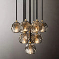 Load image into Gallery viewer, Crystal Ball Round Cluster Chandelier 14"