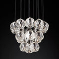 Load image into Gallery viewer, Crystal Ball Round Cluster Chandelier 19"