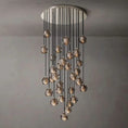 Load image into Gallery viewer, Crystal Ball Round Cluster Chandelier 30"