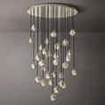 Load image into Gallery viewer, Crystal Ball Round Cluster Chandelier 40"