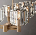 Load image into Gallery viewer, Demoulin Double Linear Chandelier 54"