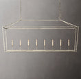 Load image into Gallery viewer, Dickens 19th C. English Openwork Rectangular Chandelier 72"