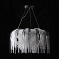 Load image into Gallery viewer, Elisa Luxury Aluminum Chain Tassel Chandelier