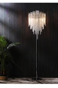 Load image into Gallery viewer, Elisa Luxury Hardware Aluminum Chain Tassel Floor Lamp
