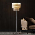 Load image into Gallery viewer, Elisa Luxury Hardware Aluminum Chain Tassel Floor Lamp(SINGLE-LAYER/DOUBLE-DECK)