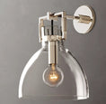 Load image into Gallery viewer, Everett Machinist Glass Cloche Sconce 10"