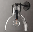 Load image into Gallery viewer, Everett Machinist Glass Cloche Sconce 10"