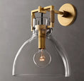 Load image into Gallery viewer, Everett Machinist Glass Cloche Sconce 10"