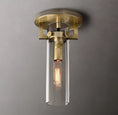 Load image into Gallery viewer, Everett Machinist Glass Cylinder Flushmount